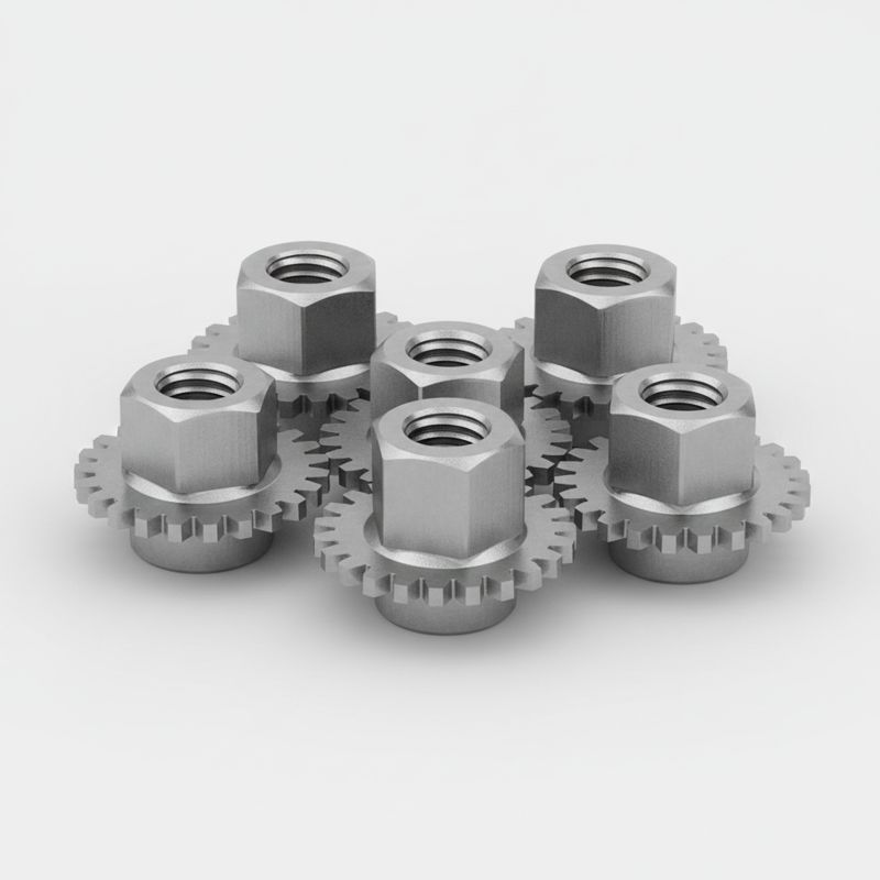 Hexagon Serrated Nuts With Flange
